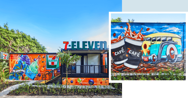 New 7-Eleven x Tiger Beer Beachfront Store In Singapore Has Instagrammable Murals, Coke Slushie Machine, Reverse Tap Bar