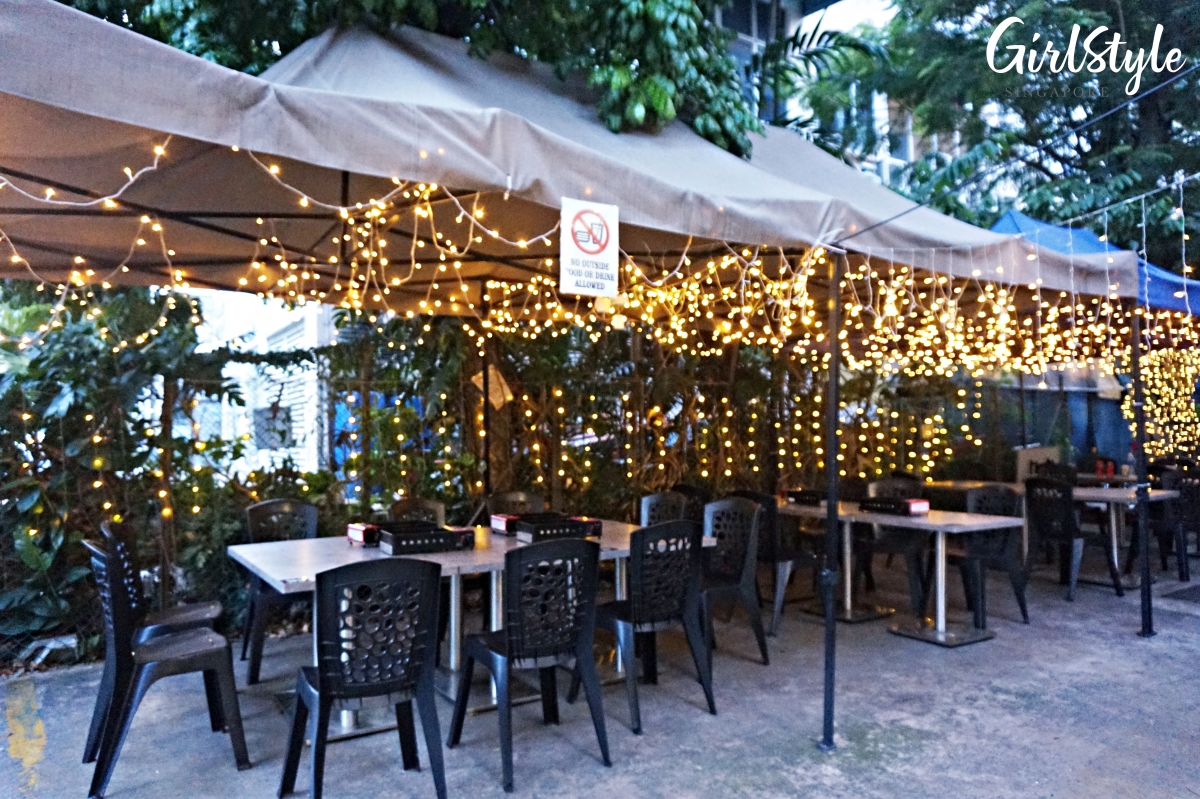 Mr Yakiniku - tents with fairy lights