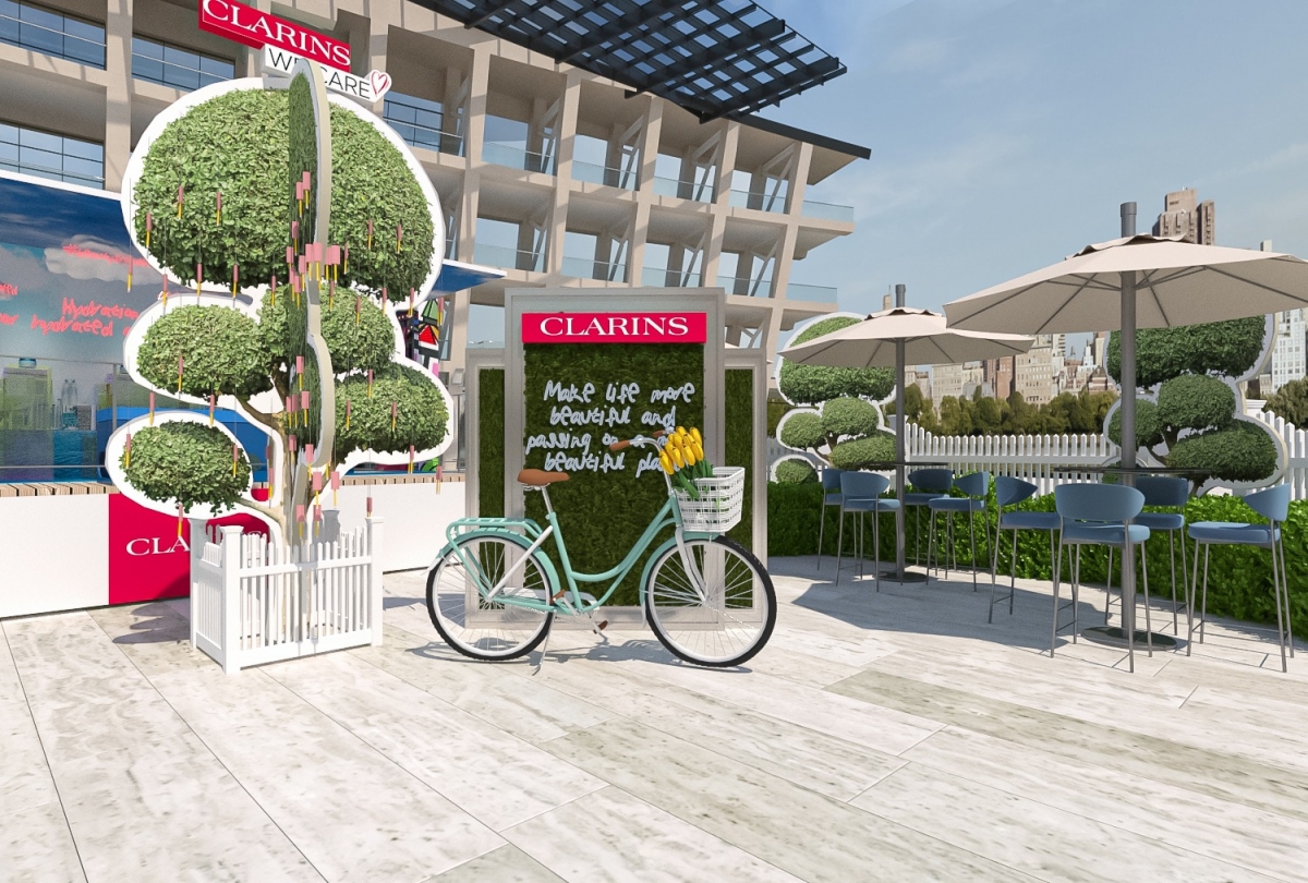 Clarins in the City pop-up