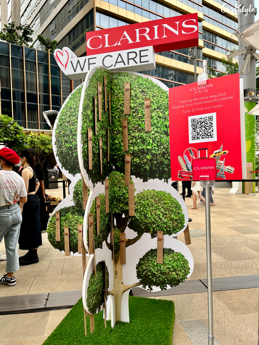 Plantable Pencils - Clarins In The City pop-up beauty trailer at Paya Lebar Quarter