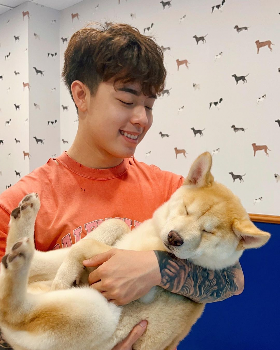 Titus Low with Bobby the Chowsky