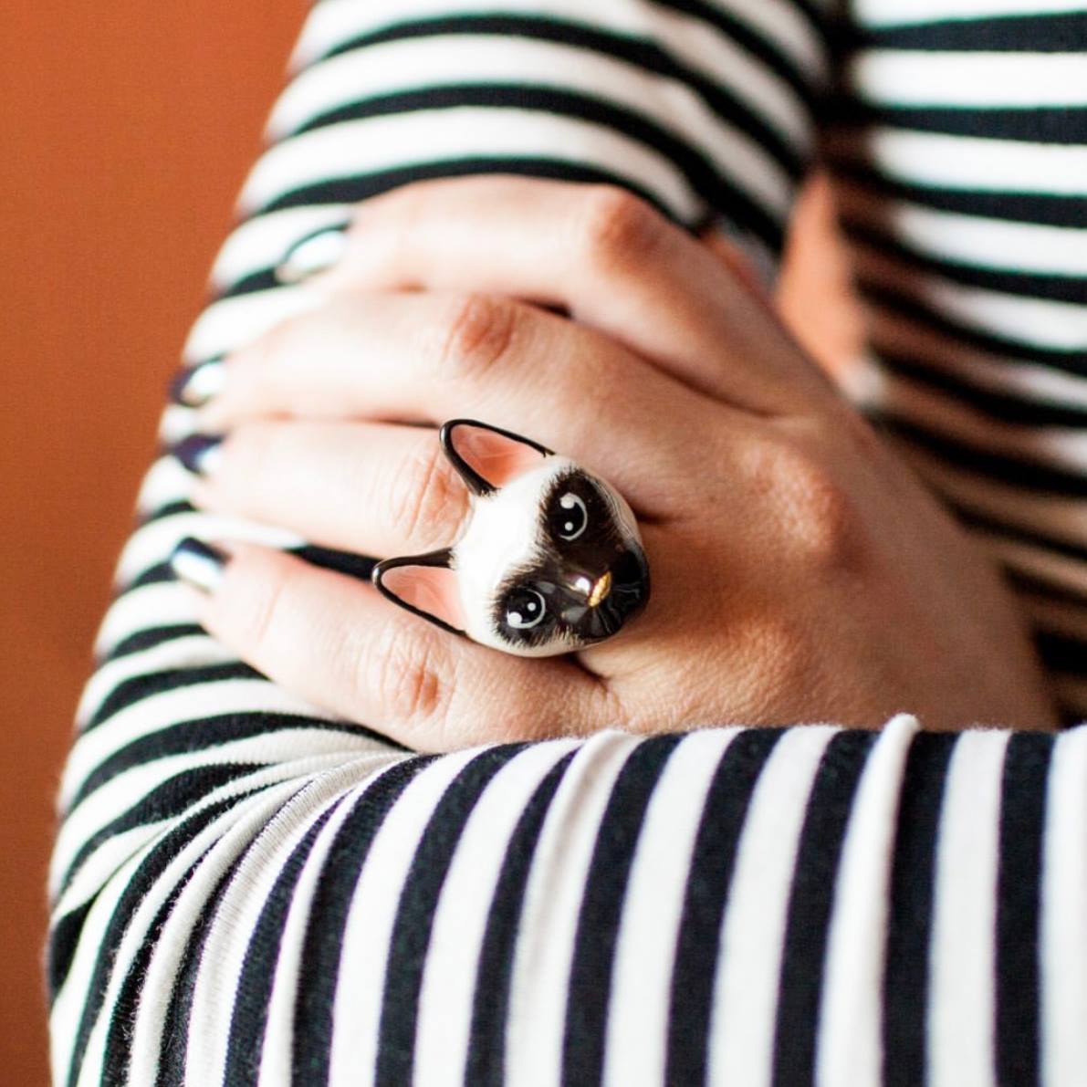 Calico cat ring