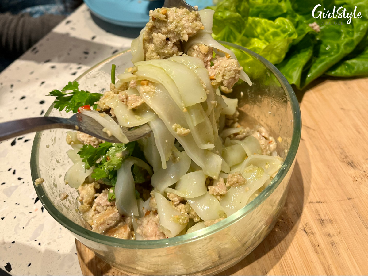 Wrap It Out mixed together - Hue restaurant