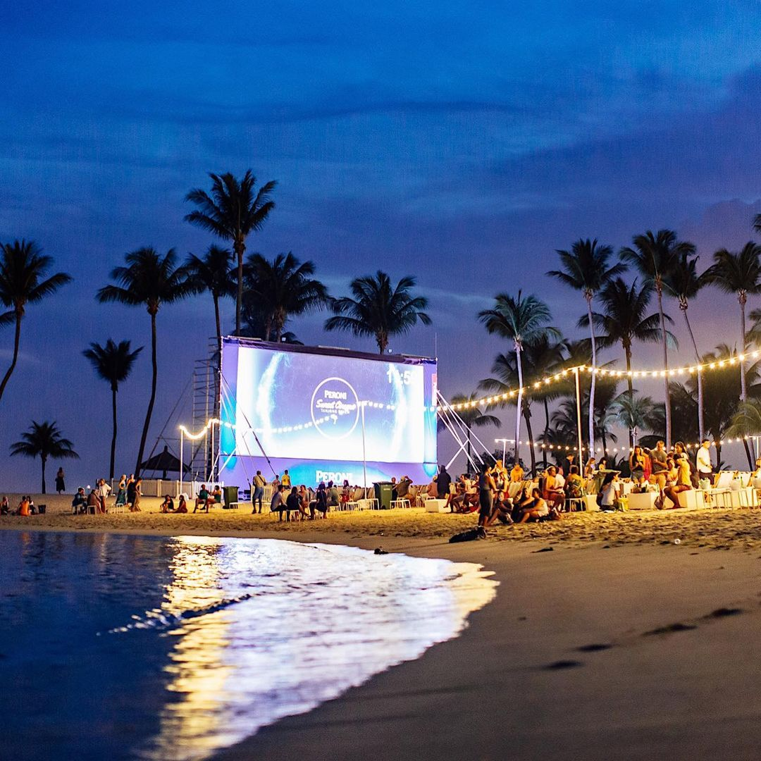 Sunset Cinema at Tanjong Beach Sentosa