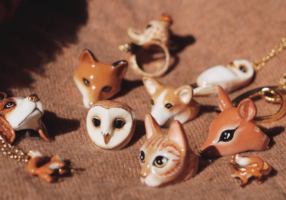 Beautiful animal rings