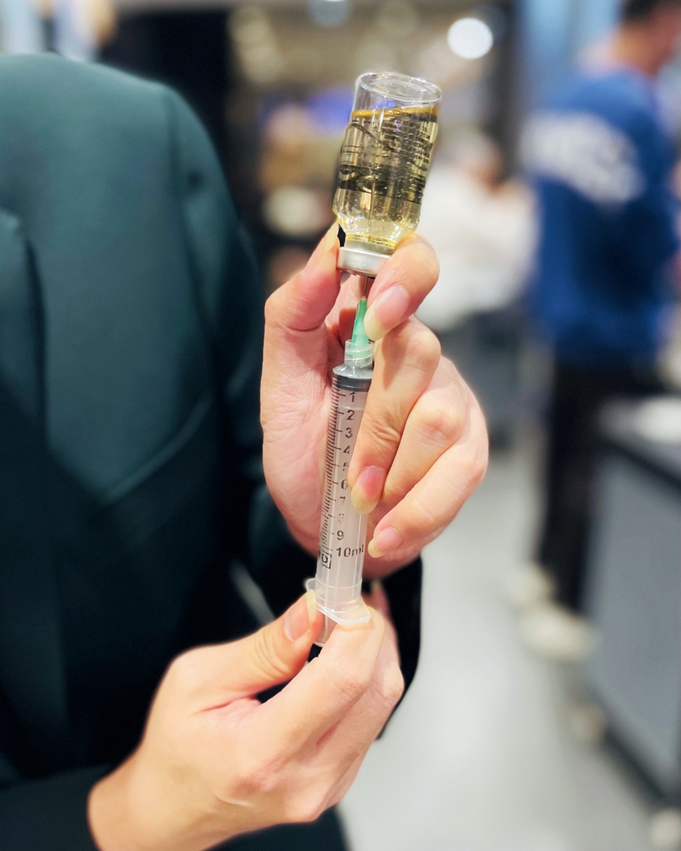 The hair “botox” at Chez Vous hair salon.