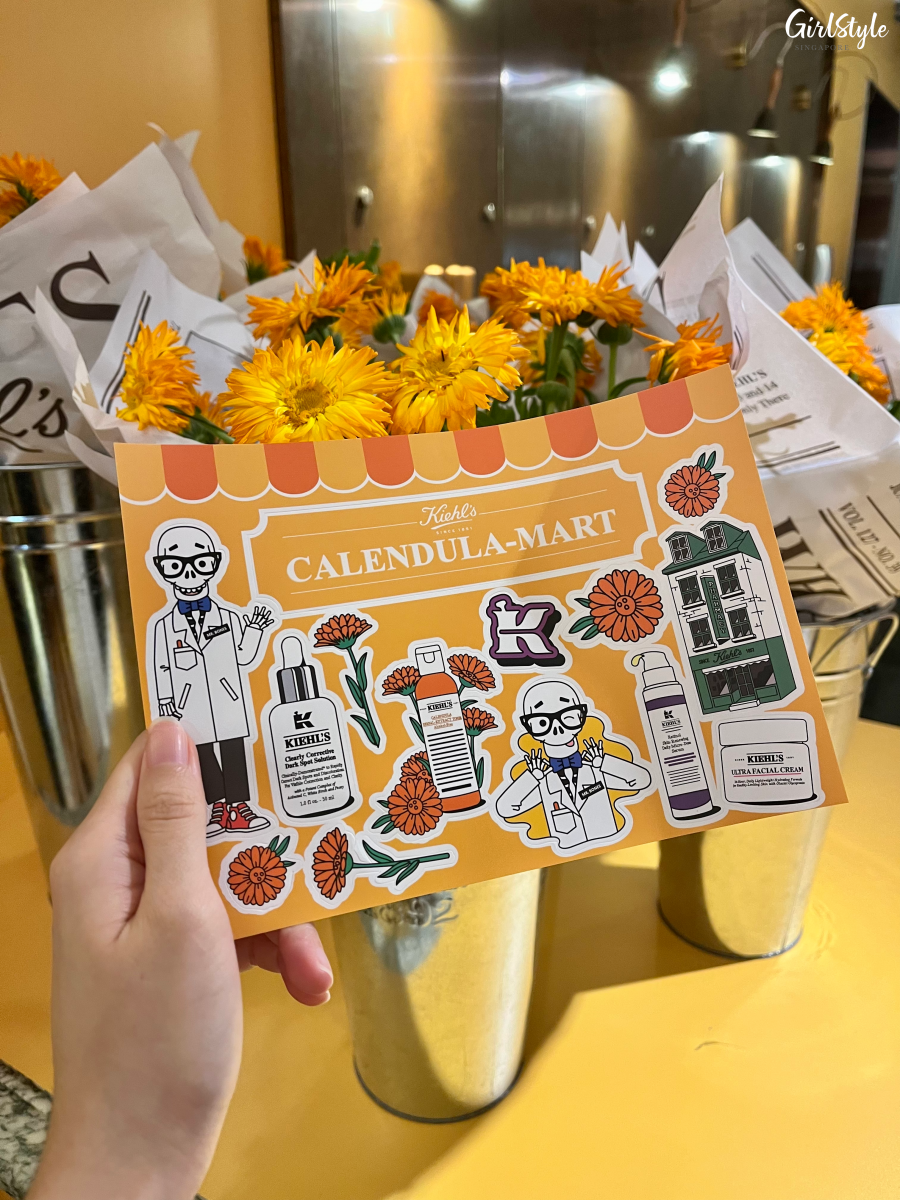 Free stickers - Kiehl’s Calendula-Mart