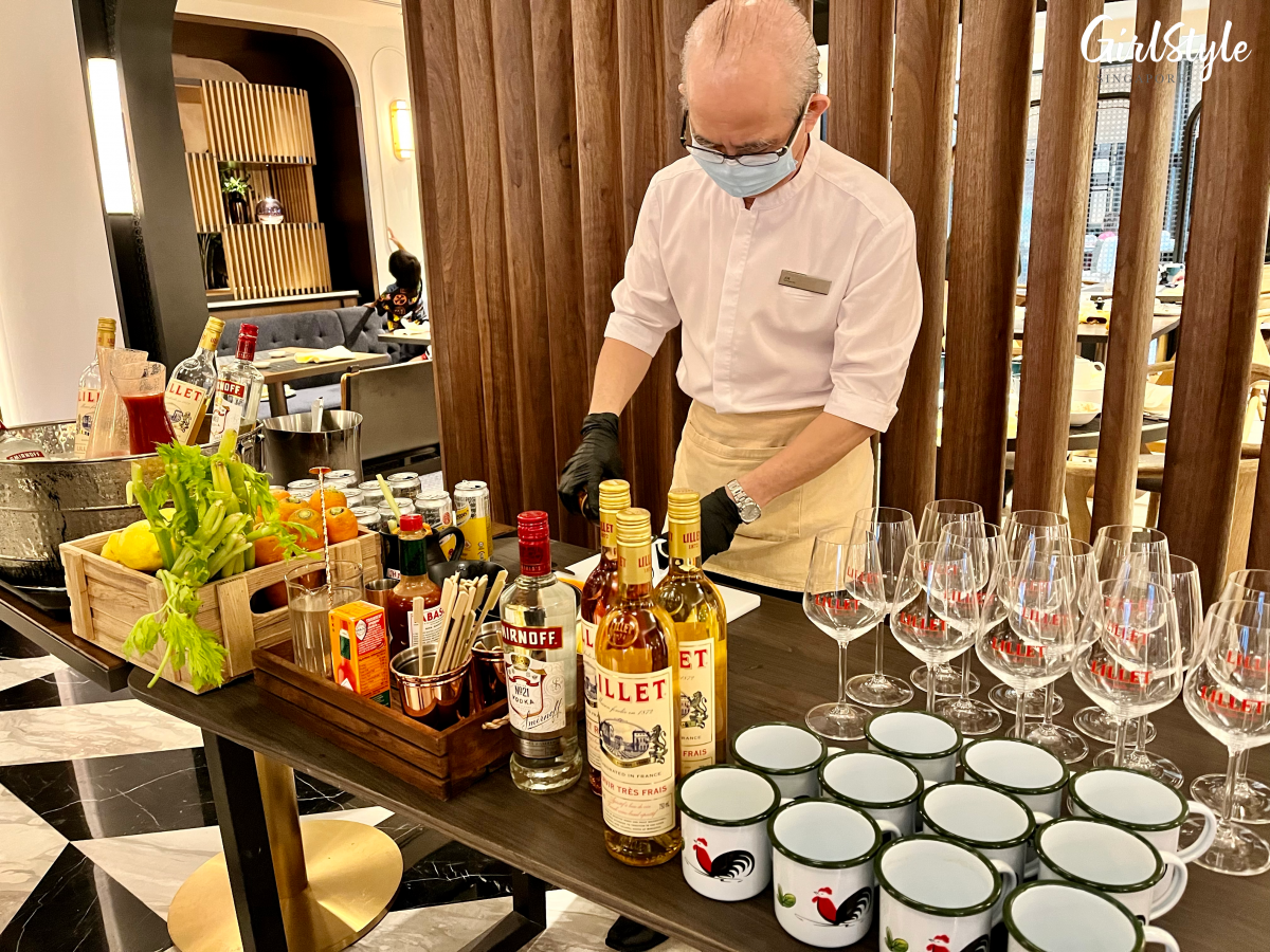 DIY cocktail bar - Estate Grand Sunday Champagne Brunch Buffet at Hilton Singapore Orchard