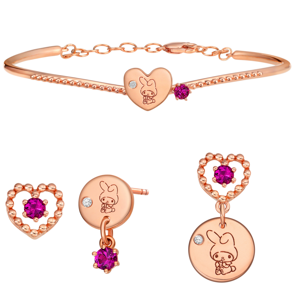 Sanrio My Melody Fruity Pop jewellery from Goldheart Singapore