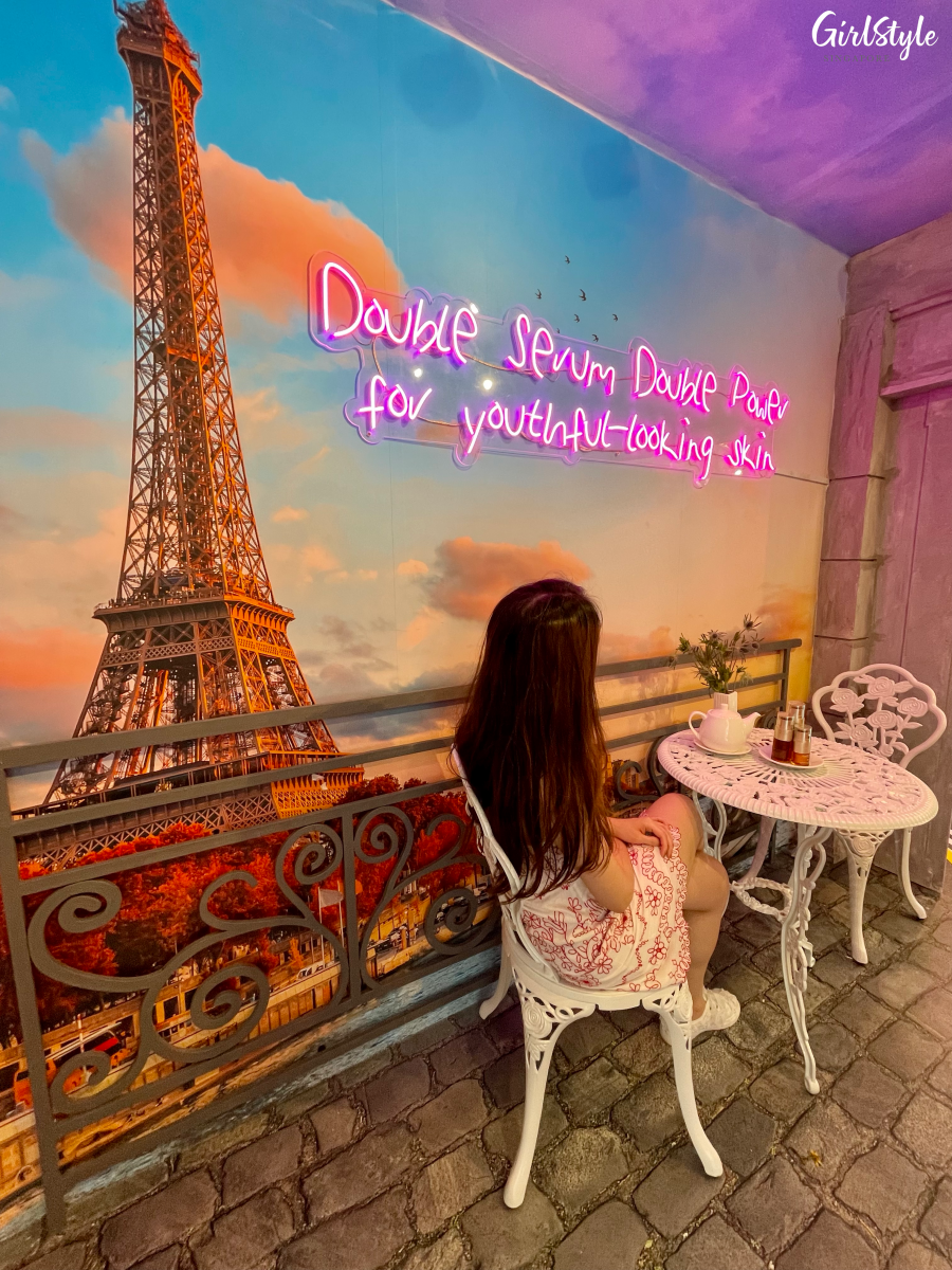 Double Power Tower - Clarins In The City pop-up beauty trailer at Paya Lebar Quarter