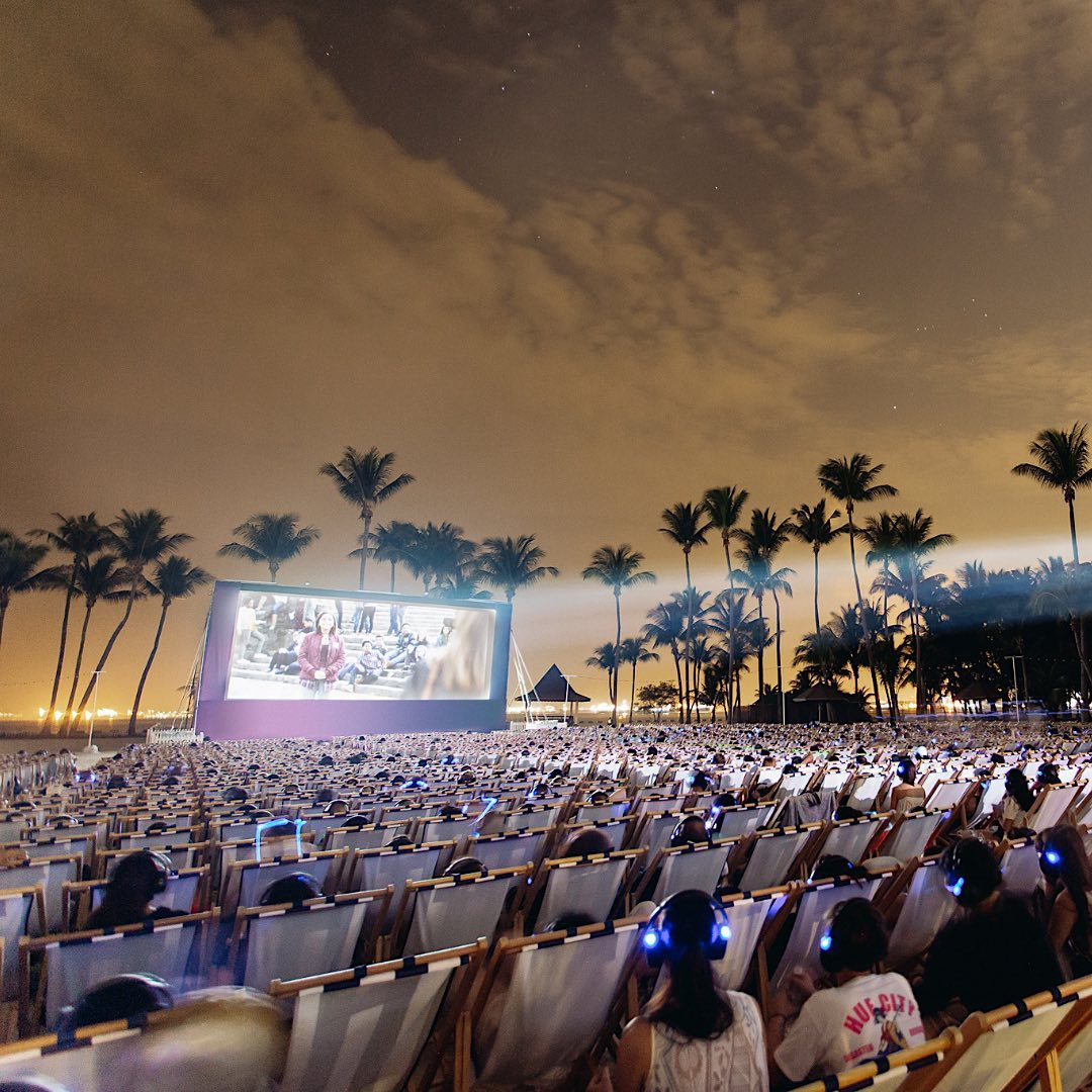 Sunset Cinema at Tanjong Beach Sentosa