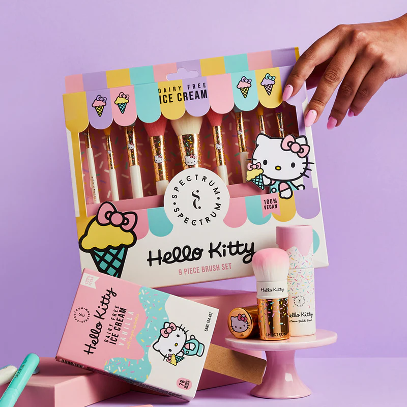 Spectrum Collections x Hello Kitty Ice Cream 9 Piece Brush Set