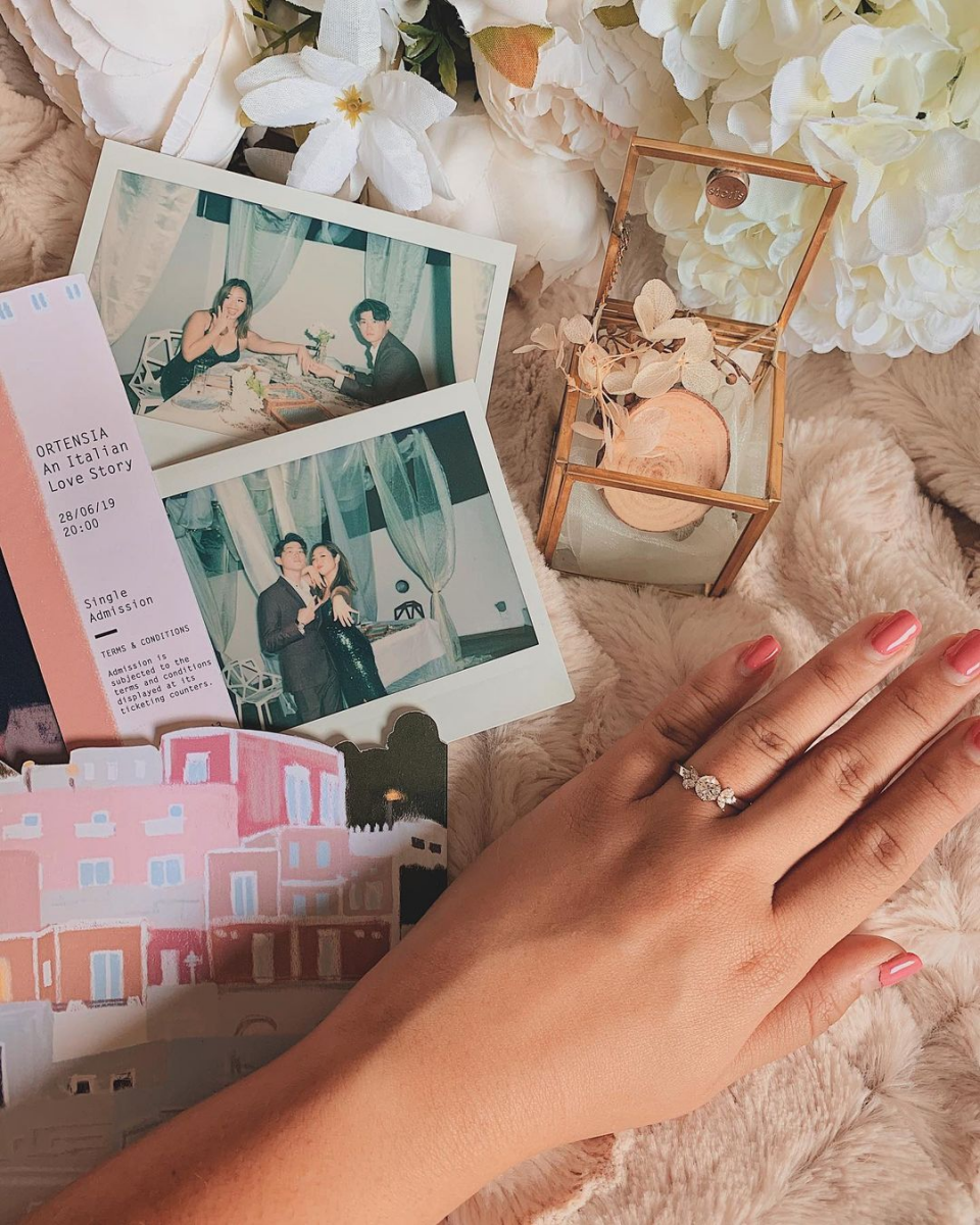 Jemma Wei's engagement ring