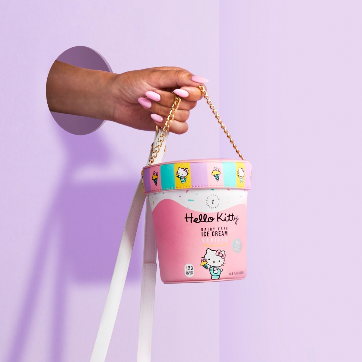Spectrum Collections x Hello Kitty Ice Cream Tub Make Up Bag