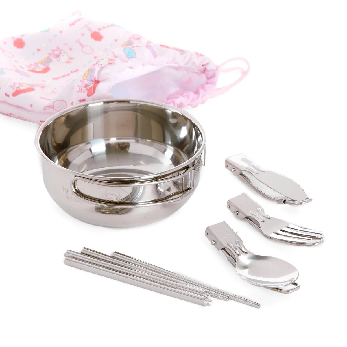 My Melody cutlery set