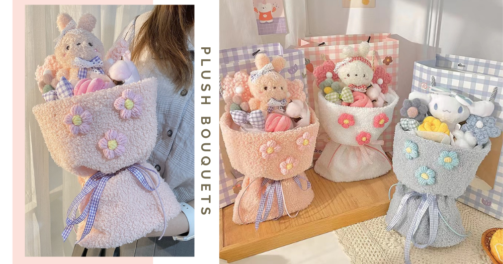 Cute Plush Bouquets In Singapore Made Using Stuffed Toys, Preserved