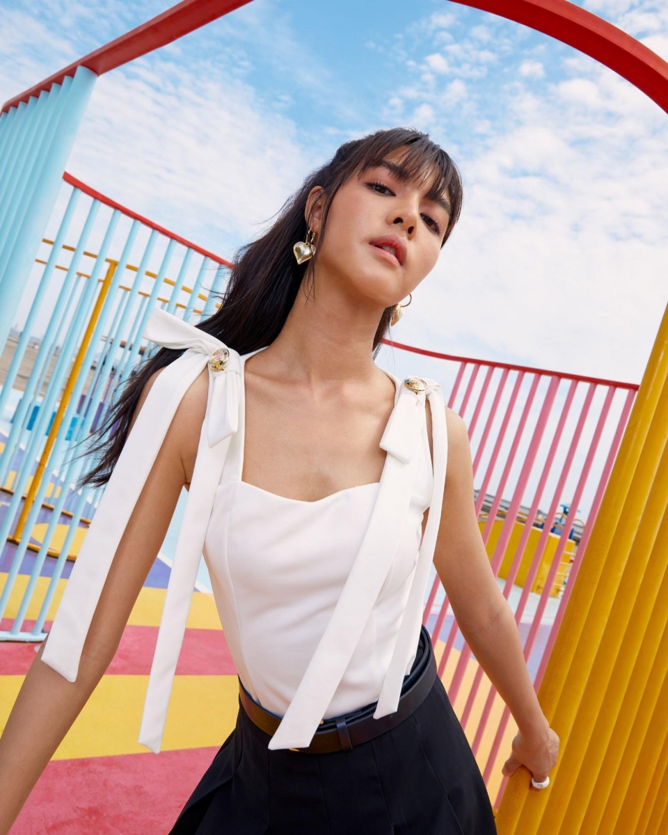 Sailor Moon Pomelo Shoulder Bowl Knot Top Singapore