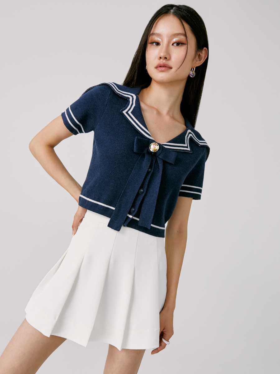Sailor Moon Pomelo Bow Knitted Top Singapore