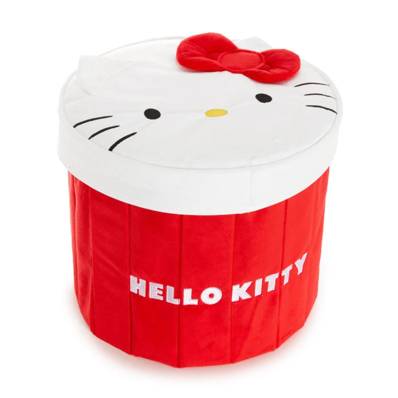Hello Kitty plush storage bin