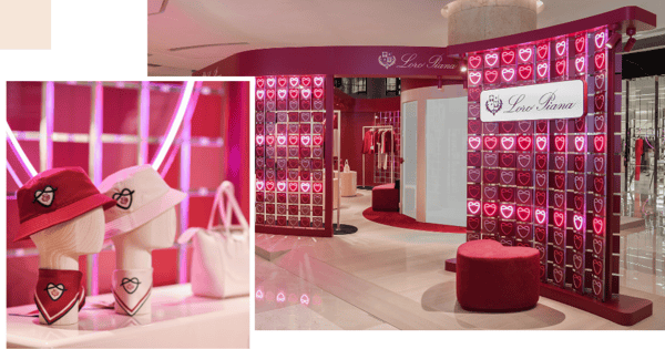 The New Loro Piana LoveBeat Pop Up Store At ION Orchard Has A Pink & Red Valentine's Day Collection