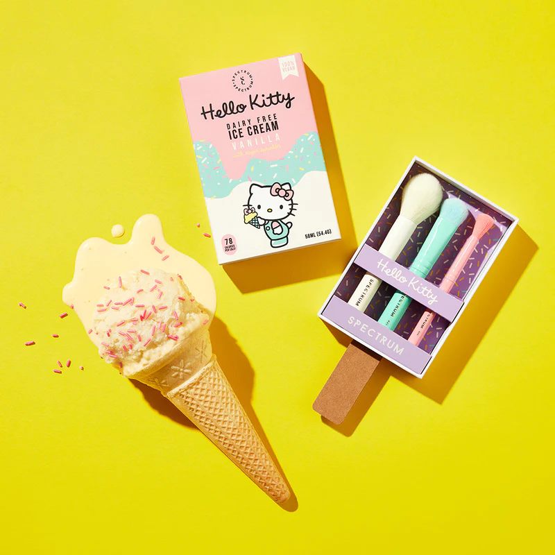 Spectrum Collections x Hello Kitty Ice Cream 3 Piece Midi Brush Set