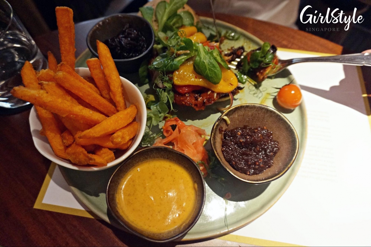 Vegan Burger at Cultivate Cafe Singapore