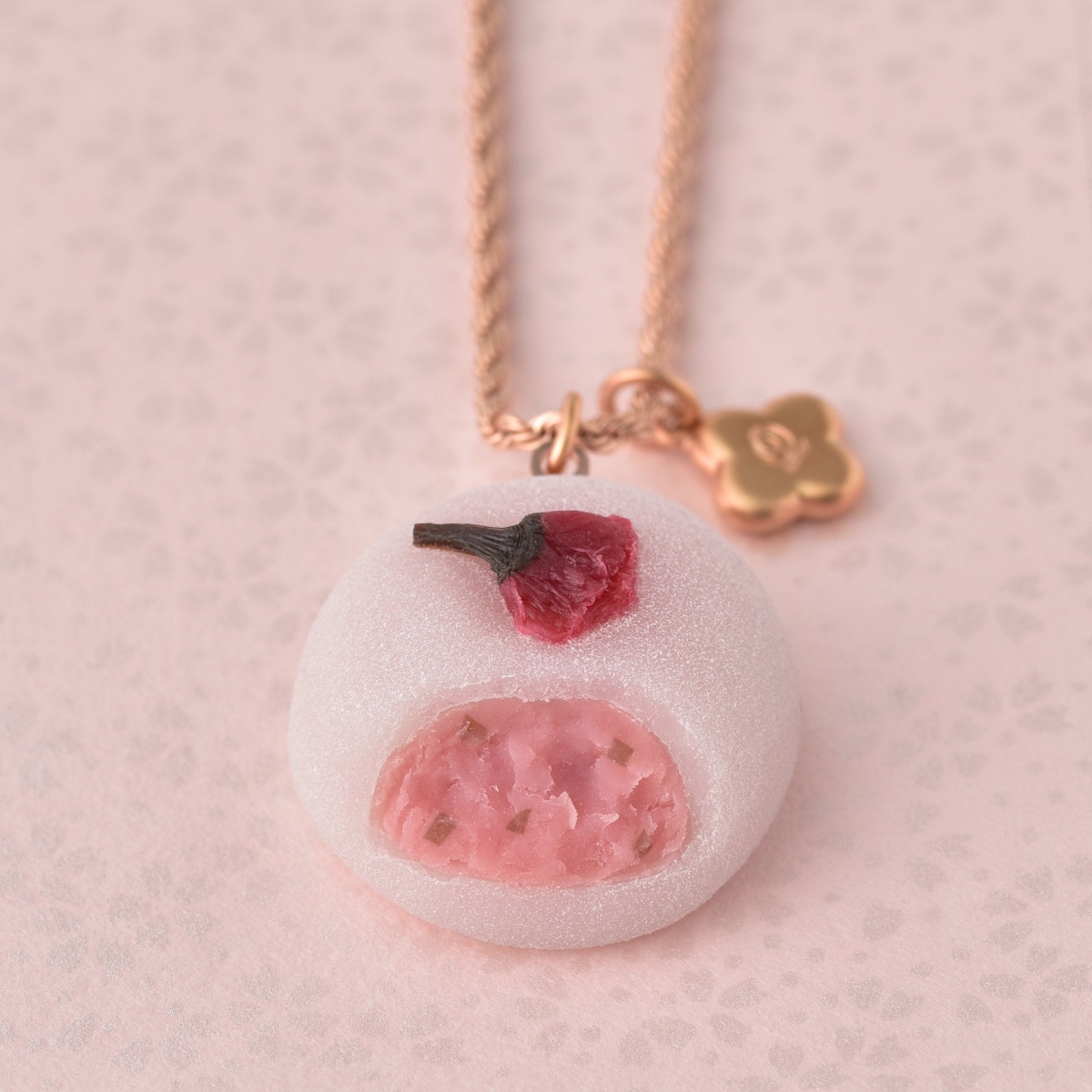 Q-Pot. Sakura Daifuku Necklace