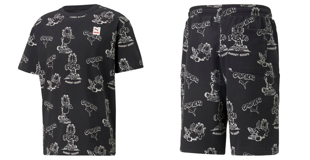 PUMA x GARFIELD Adult's tee and shorts