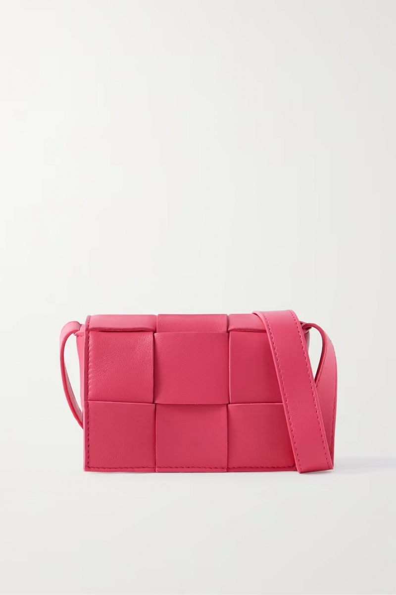 Bottega Veneta Cassette Mini Intrecciato Leather Shoulder Bag