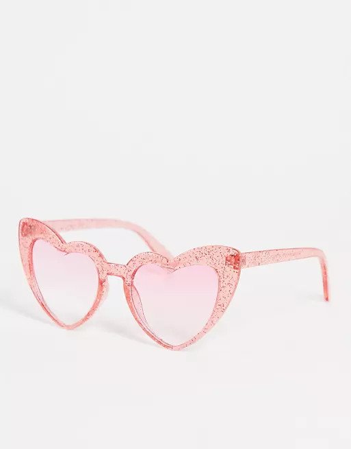 Oversized heart sunglasses