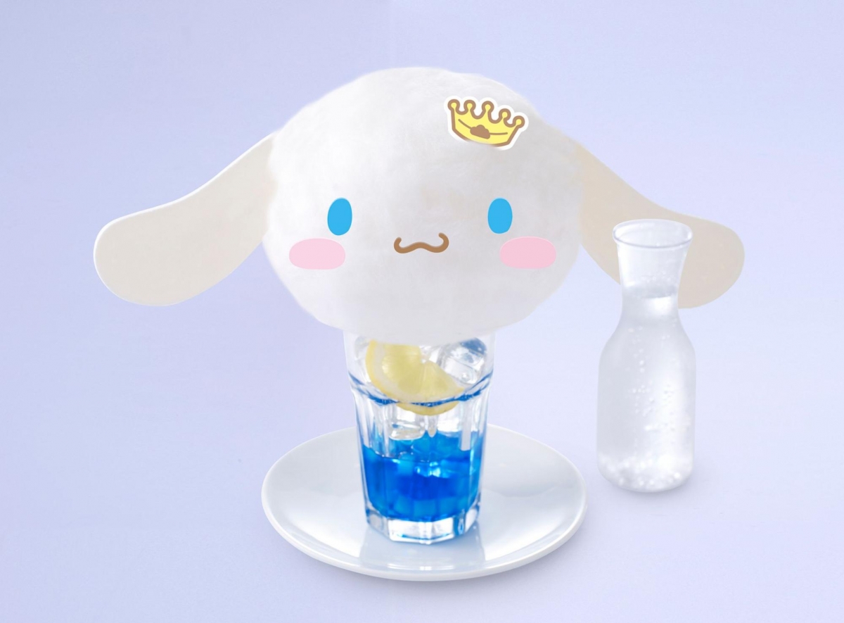 Cutie Fluffy Cinnamoroll Yuzu Soda at Singapore's Cinnamoroll Cafe