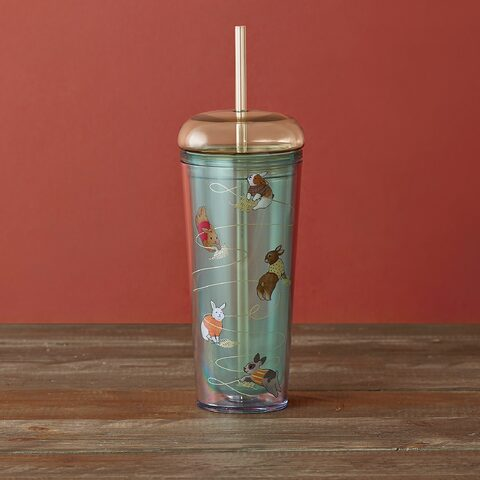 Starbucks Knitting Bunnies Cold Cup