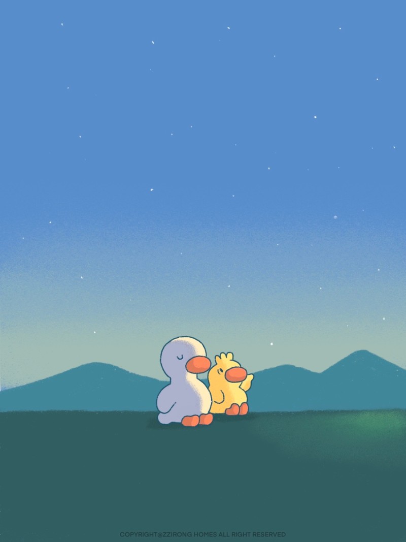 Cute animal tablet computer wallpaper by zzirong