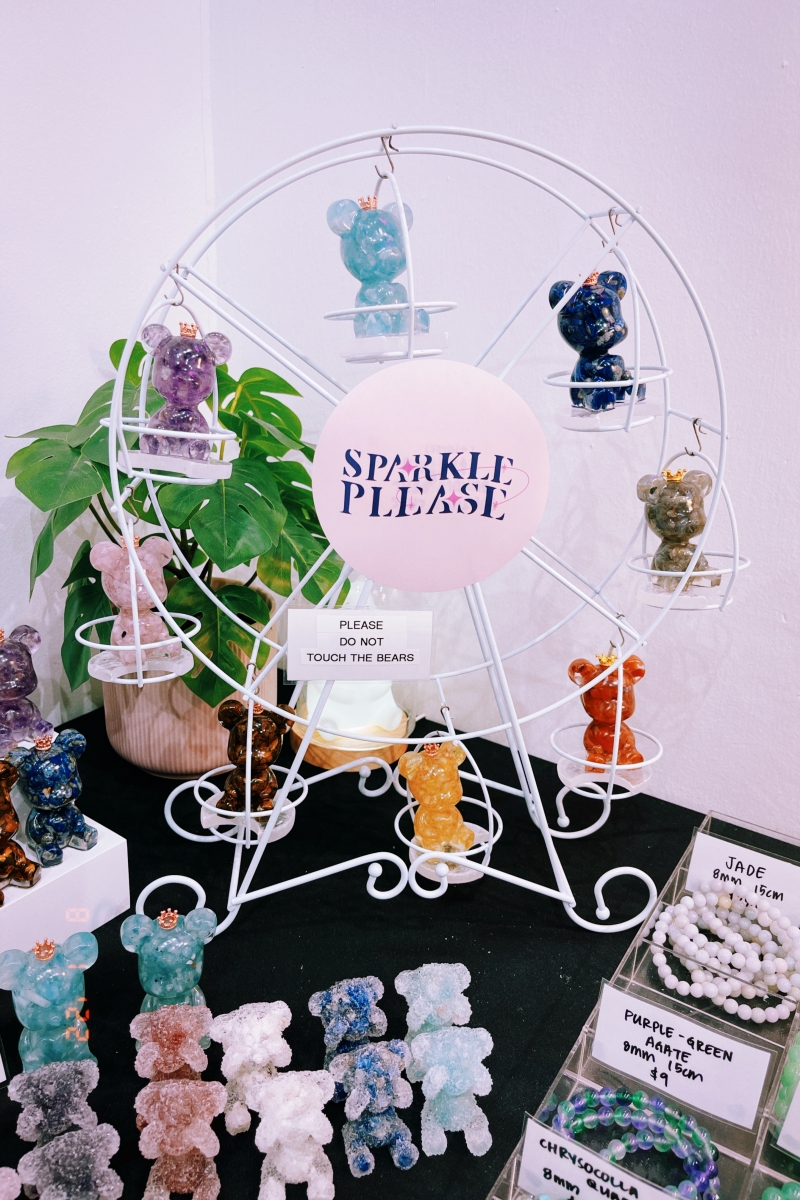 Spot the adorable crystal bears