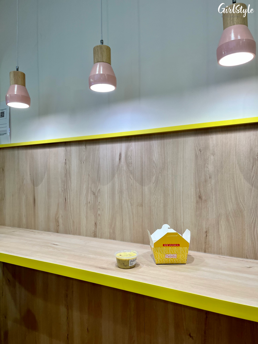 Standing dine-in area at PastaGo Tiong Bahru Plaza