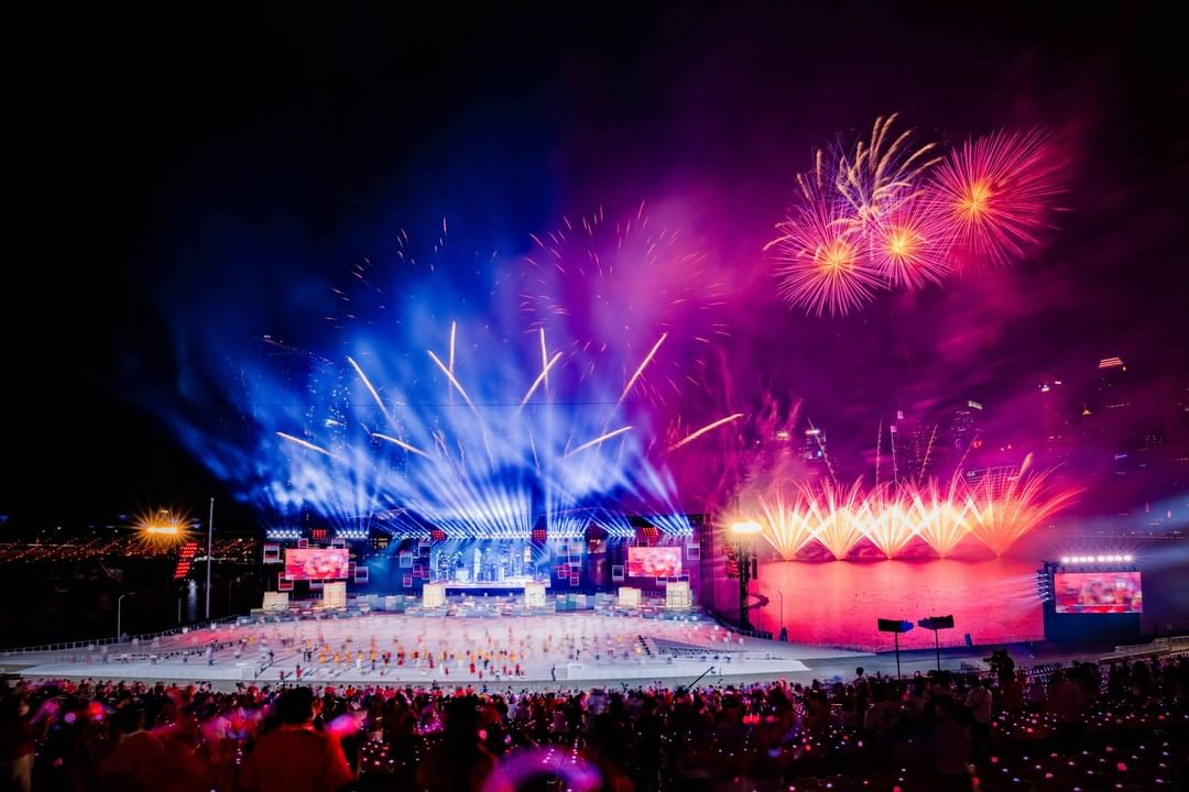 National Day Parade 2022 fireworkds