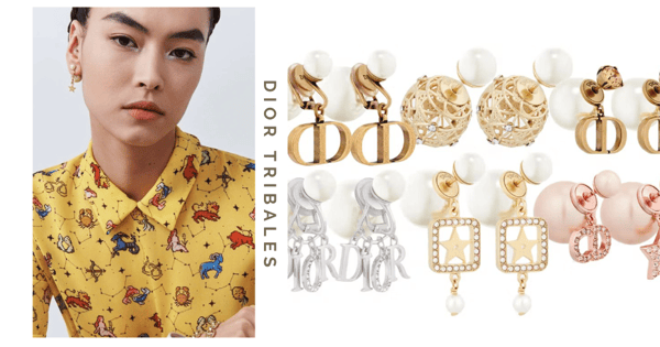 Dior's New Tribales Earrings In Gold, Pink, And Silver Finishes Ft