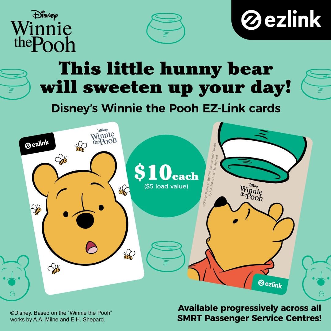 Winnie-the-Pooh EZ-Link cards