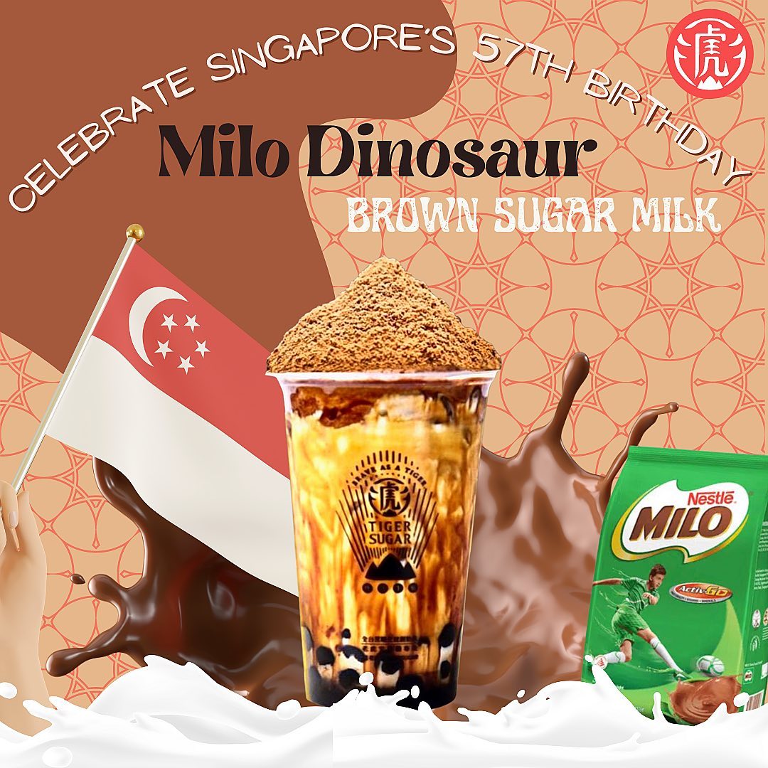 Tiger Sugar Milo Dinosaur Brown Sugar Boba milk