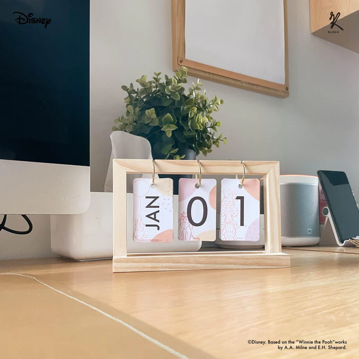 Winnie the Pooh flip calendar from Klosh Singapore