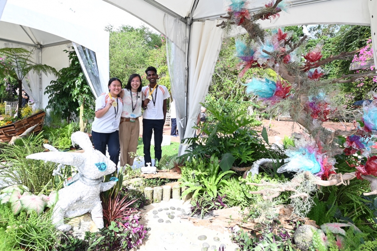 Sage Tree of Atlantis by “The Tree Musketeers” from (ITE) - winner of the Landscape Design Challenge at the Singapore Garden Festival 2022