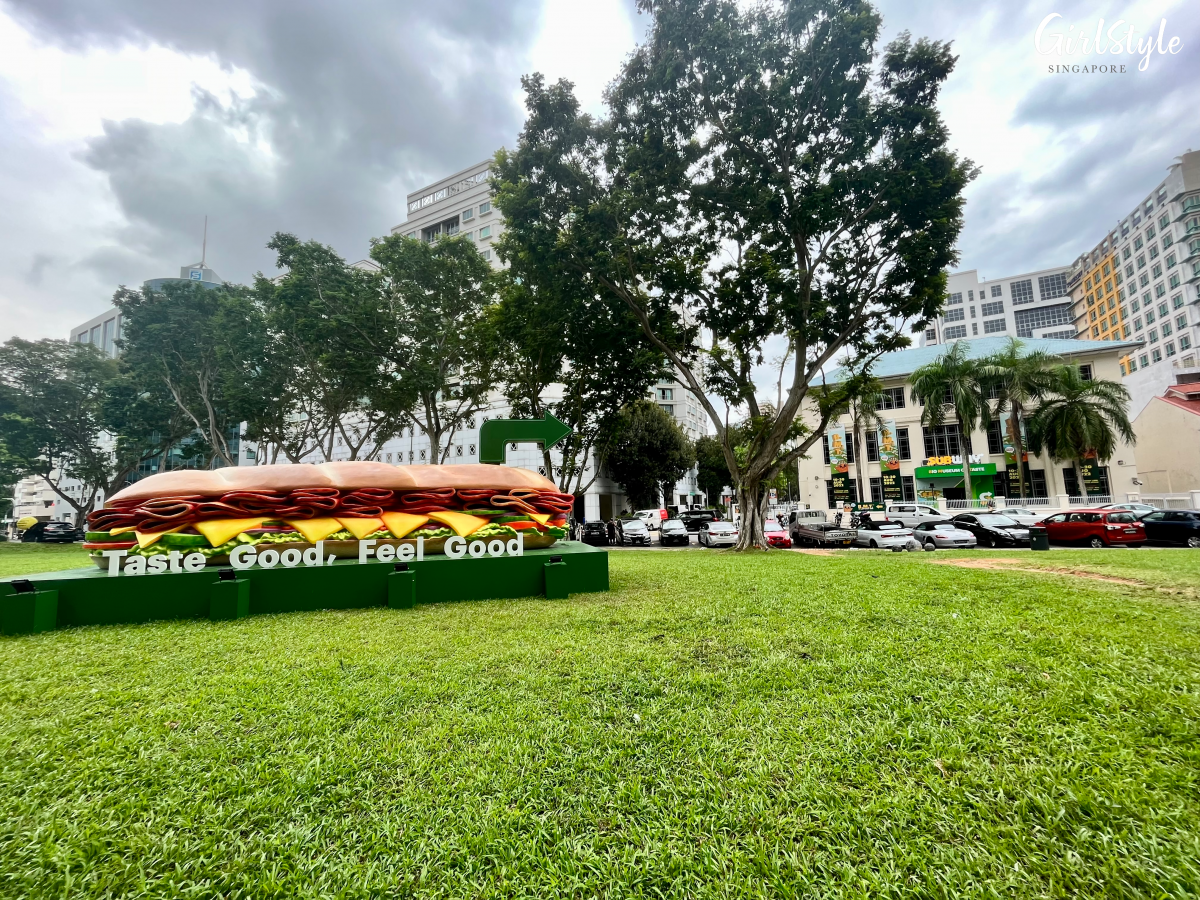 Giant seven-metre sub at the Big Museum of Taste - Museum of Subway in Singapore