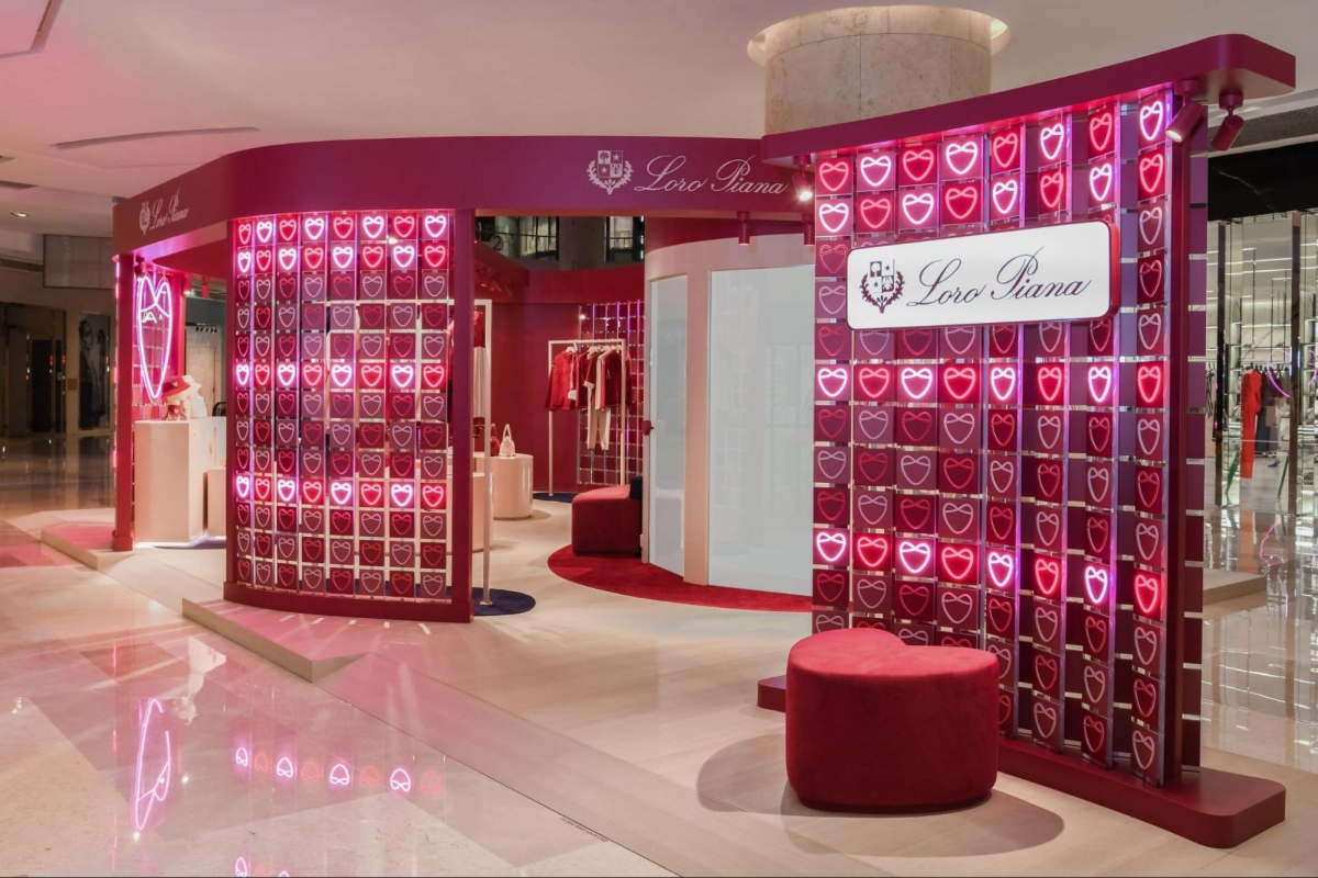 Loro Piana Lovebeat pop-up in Singapore
