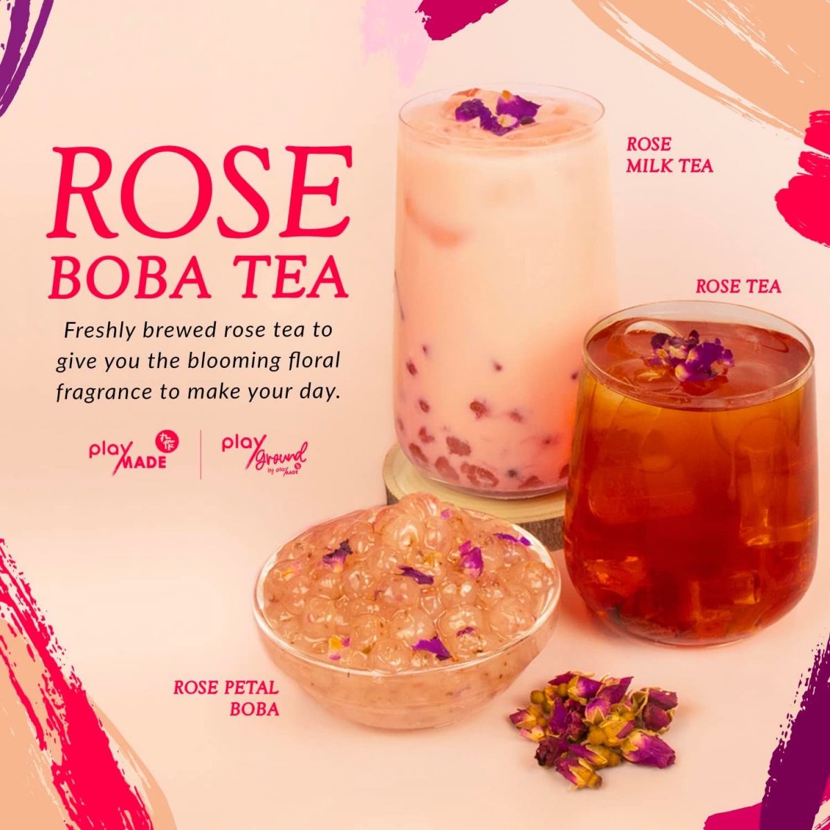 Playmade Rose Bubble Tea Series