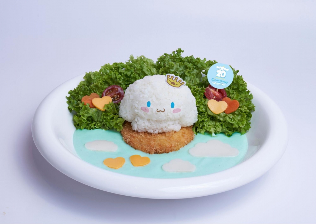 Let’s Fly Cinnamoroll Japanese Salmon Croquette Cream Rice at Singapore's Cinnamoroll Cafe