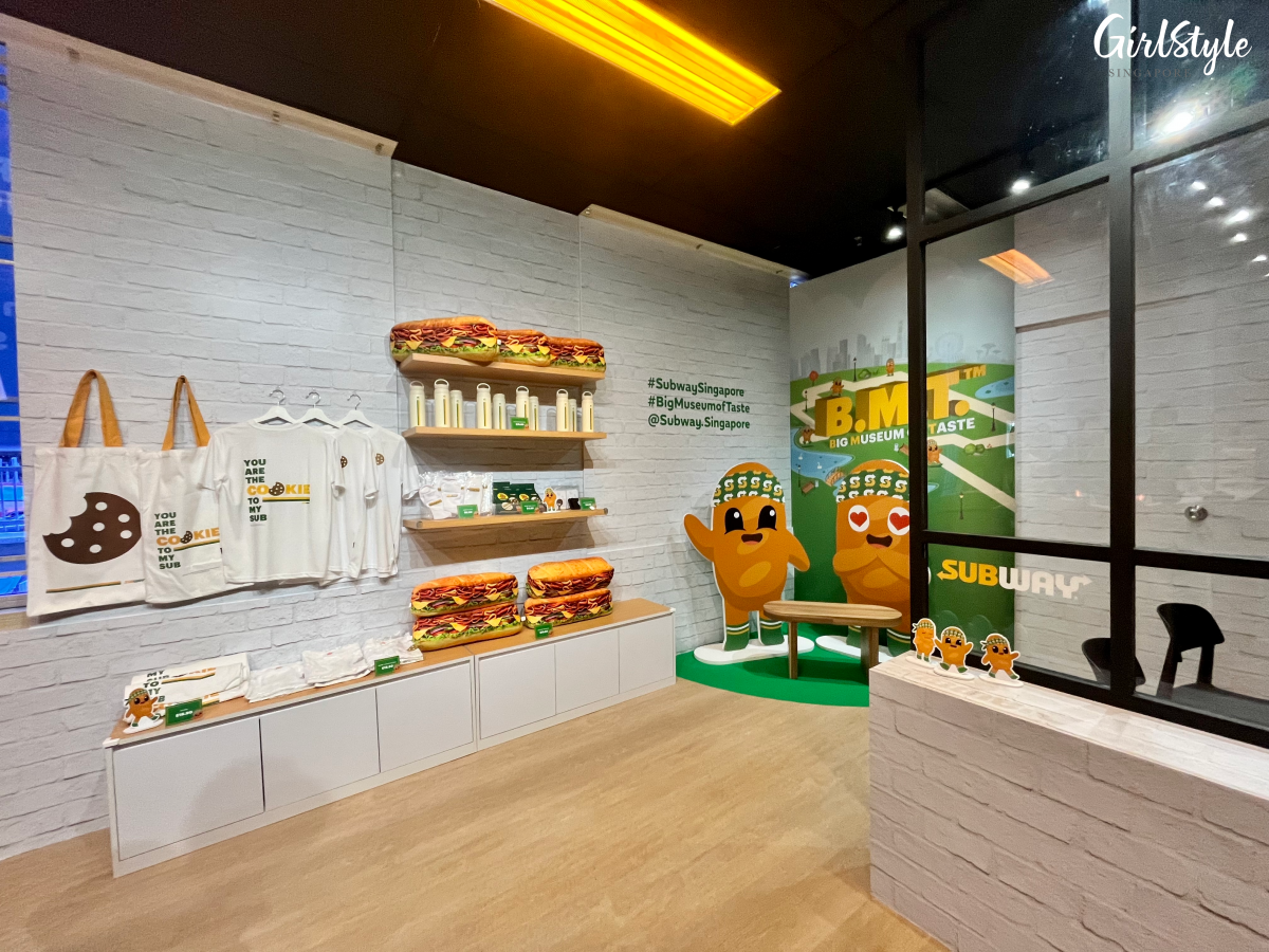 Gift store at the Big Museum of Taste - Museum of Subway in Singapore