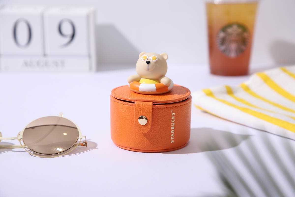 Starbucks Bearista Coin Pouch - orange