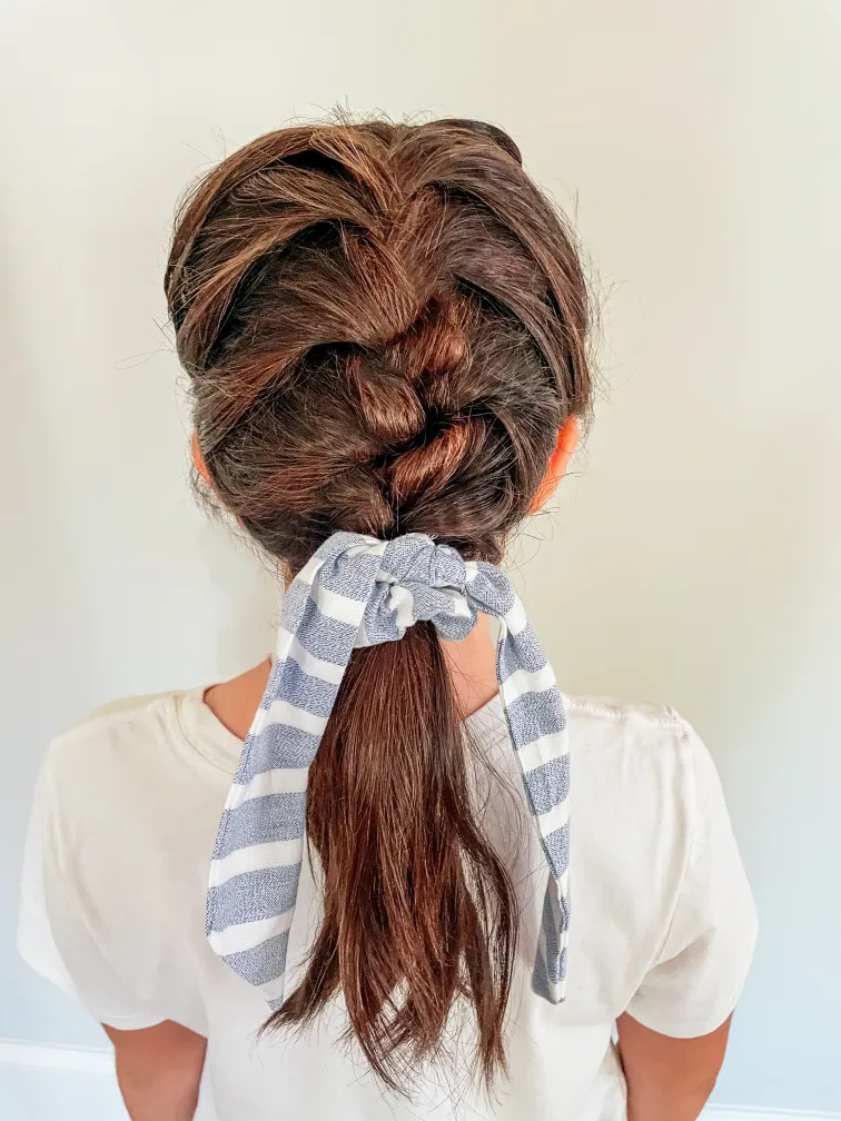 Scarf scrunchie hairstyles