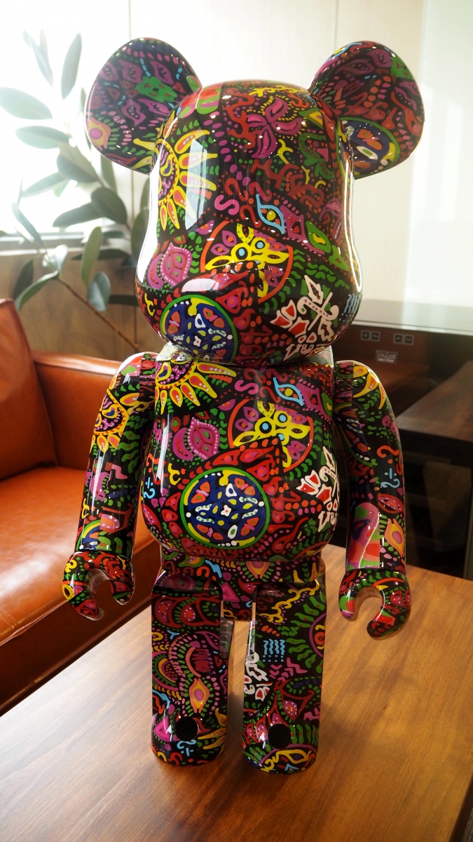 Bearbrick Psychedelic Paisley (1000%), $1,051, Drunkenbears.