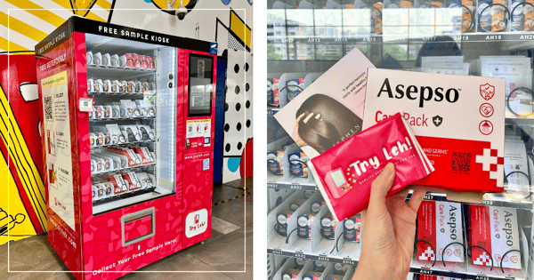 Try Leh Vending Machines In Singapore Have Complimentary Samples With No App Download Required